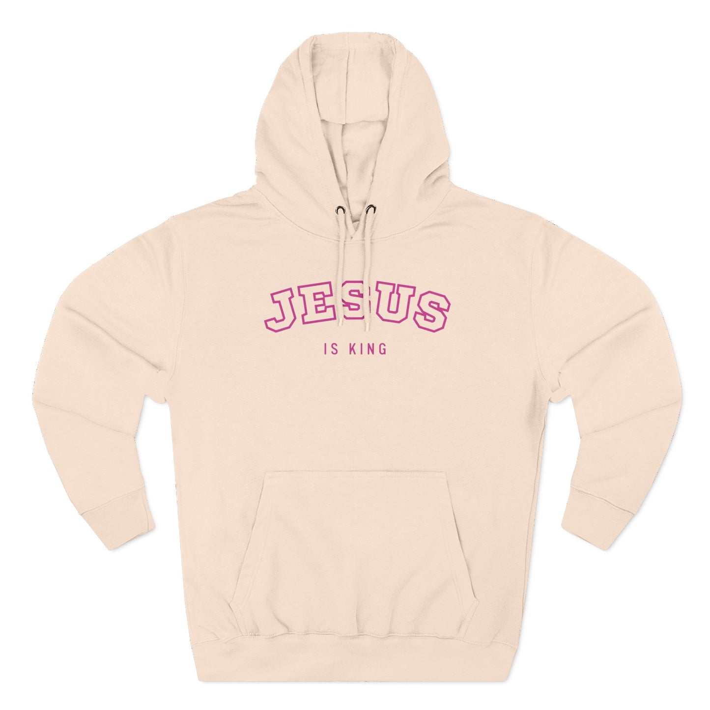 Jesus is king - Varsity-style Women's Premium Hoodie