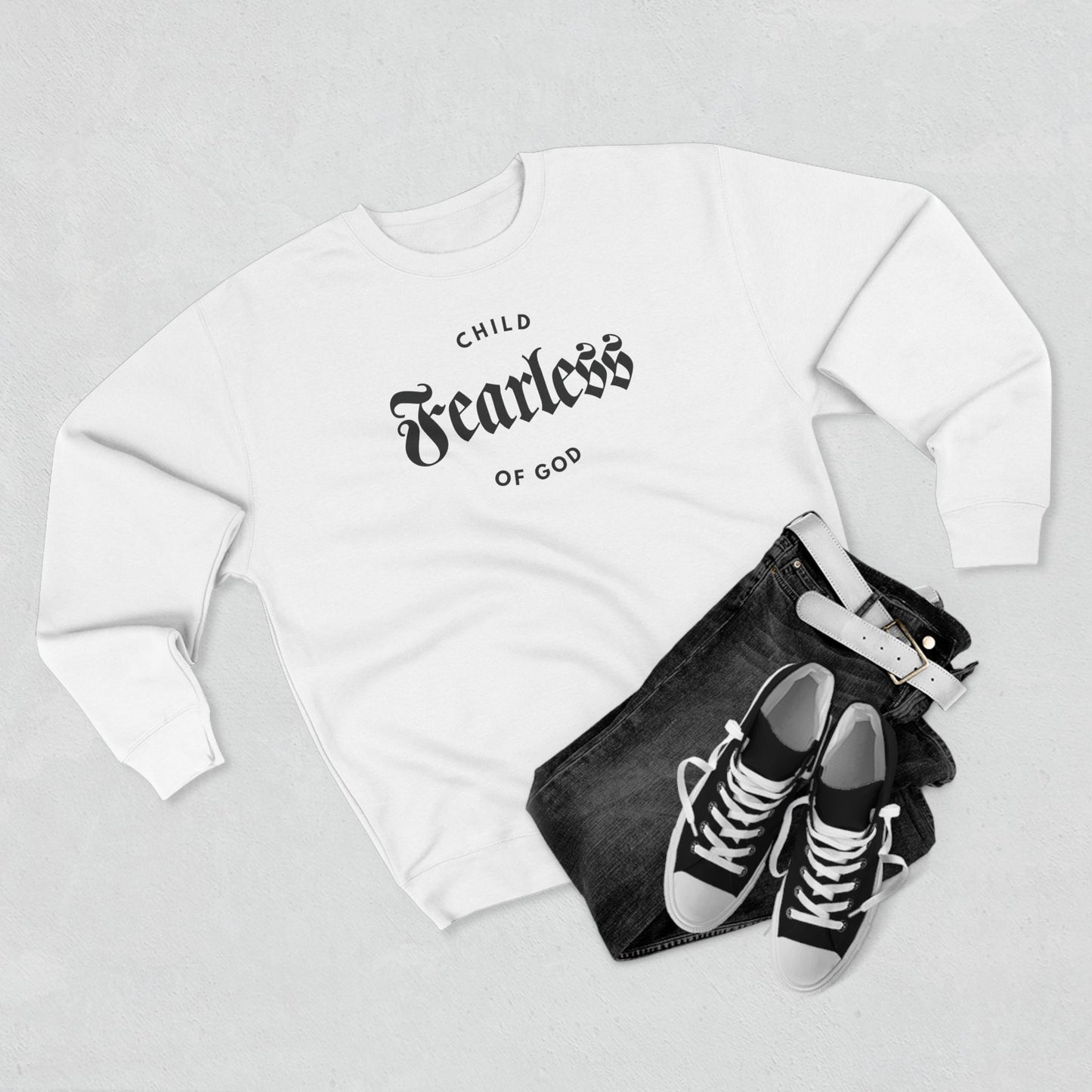 Fearless Child of God – Women's Premium Sweatshirt
