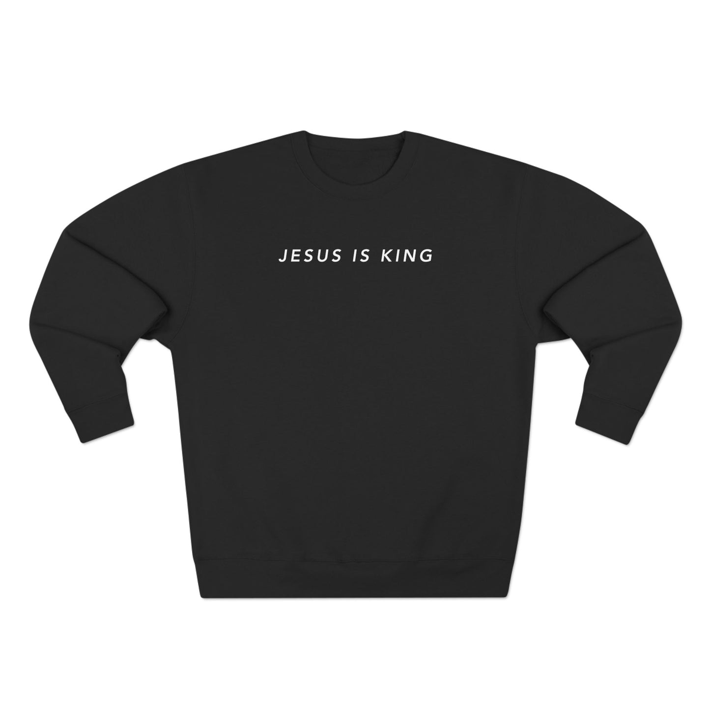 Jesus is King(Graffiti style text on back) - Women's Premium Sweatshirt