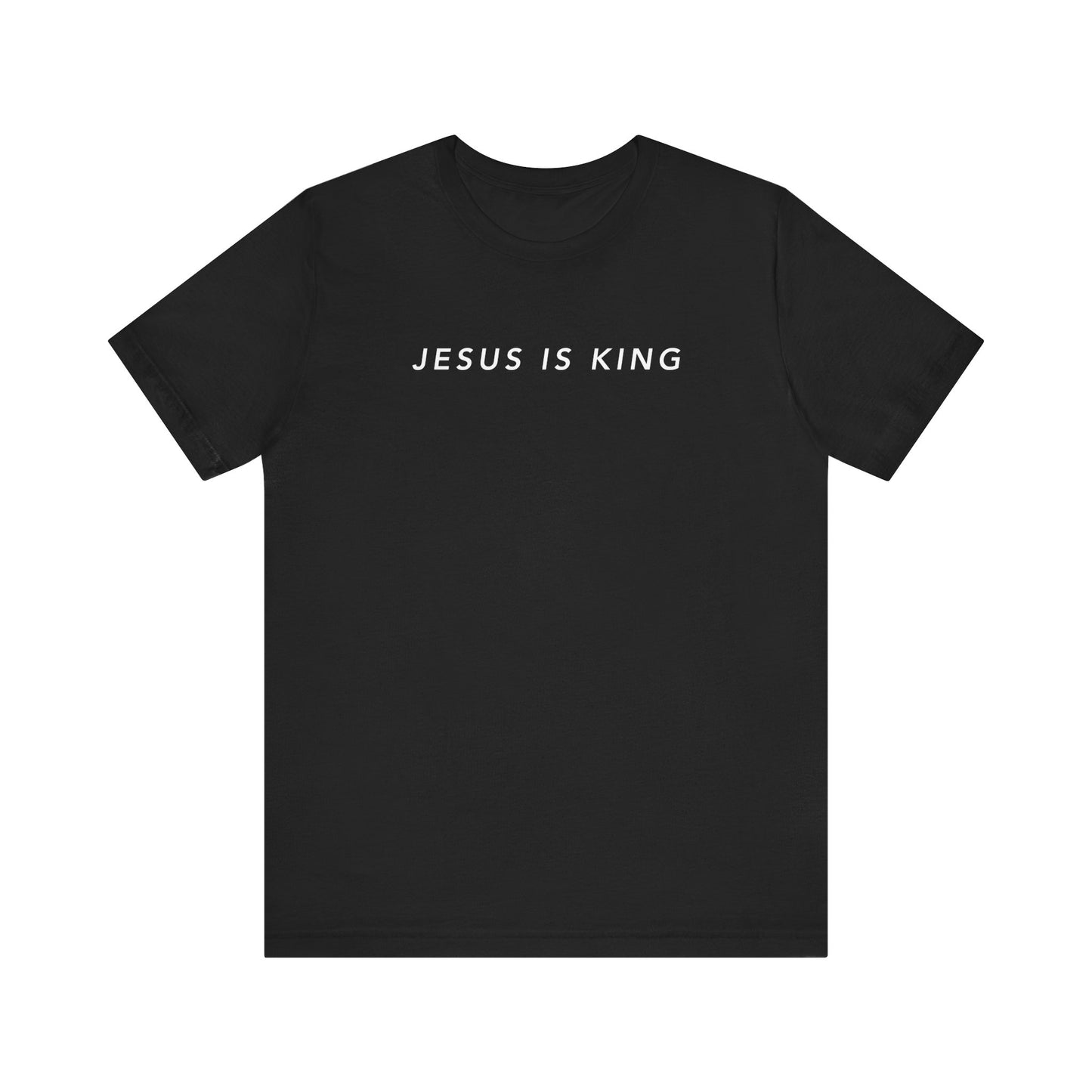 Jesus is King(Graffiti style text on back) - Mens Christian T-Shirt