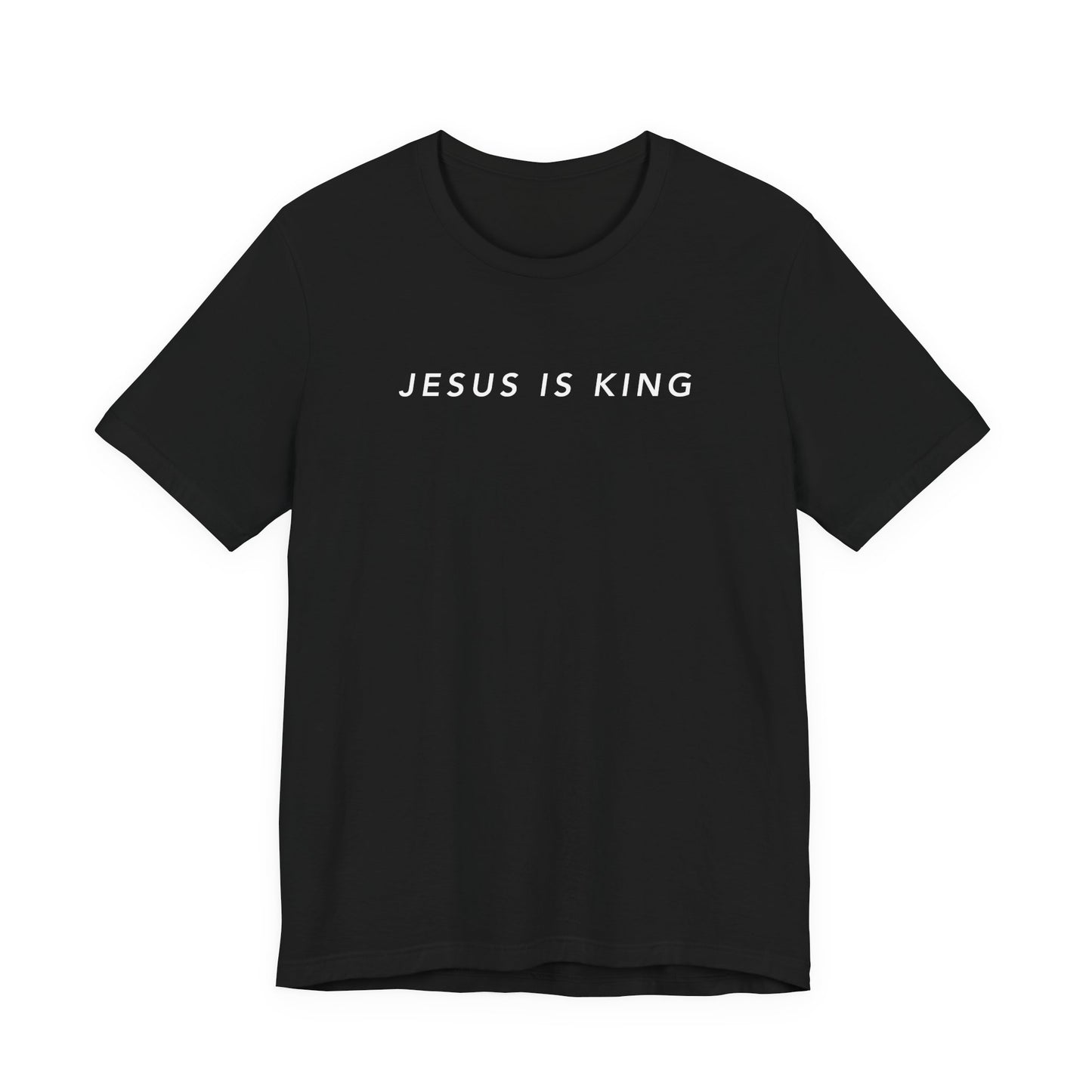 Jesus is King(Graffiti style text on back) - Mens Christian T-Shirt