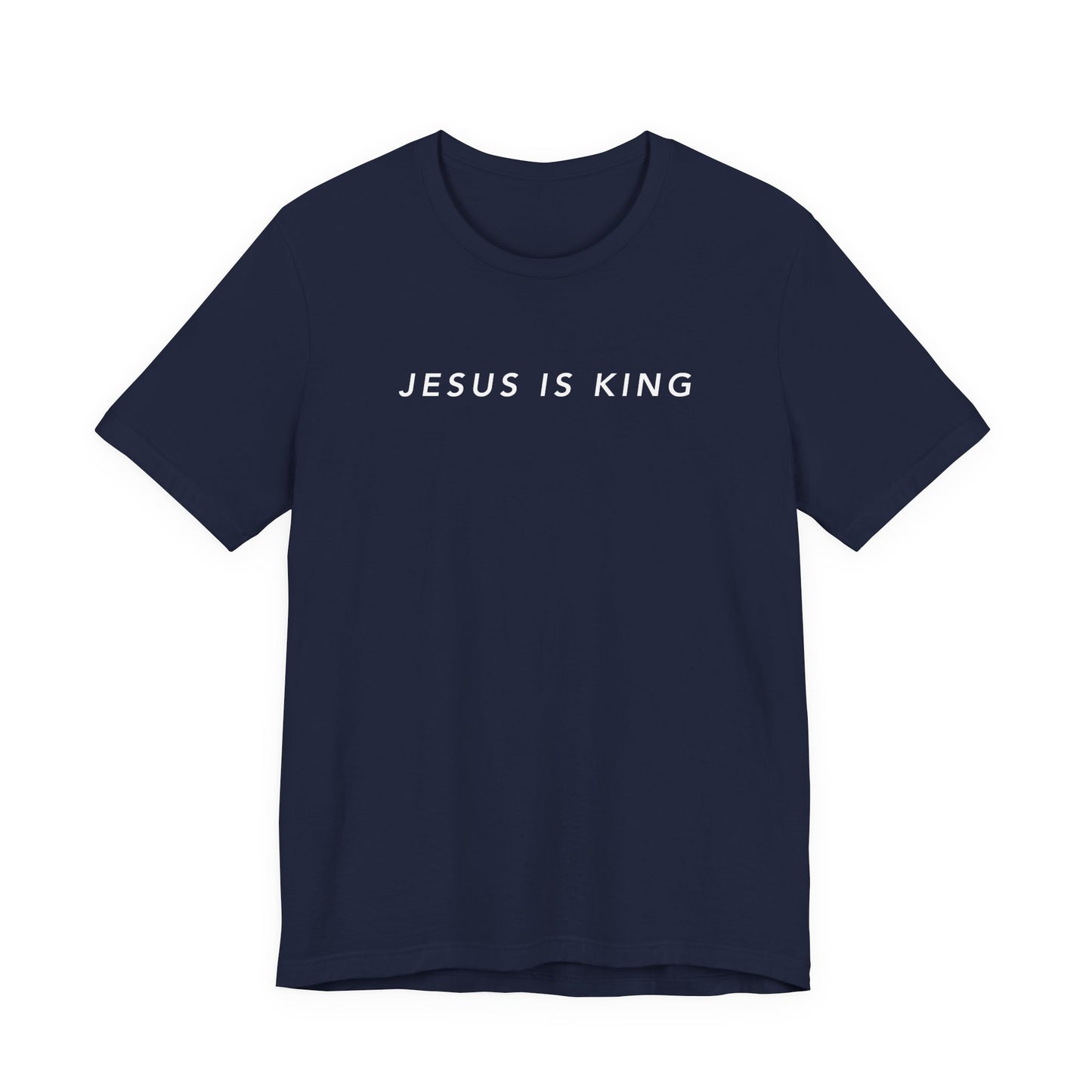 Jesus is King(Graffiti style text on back) - Mens Christian T-Shirt