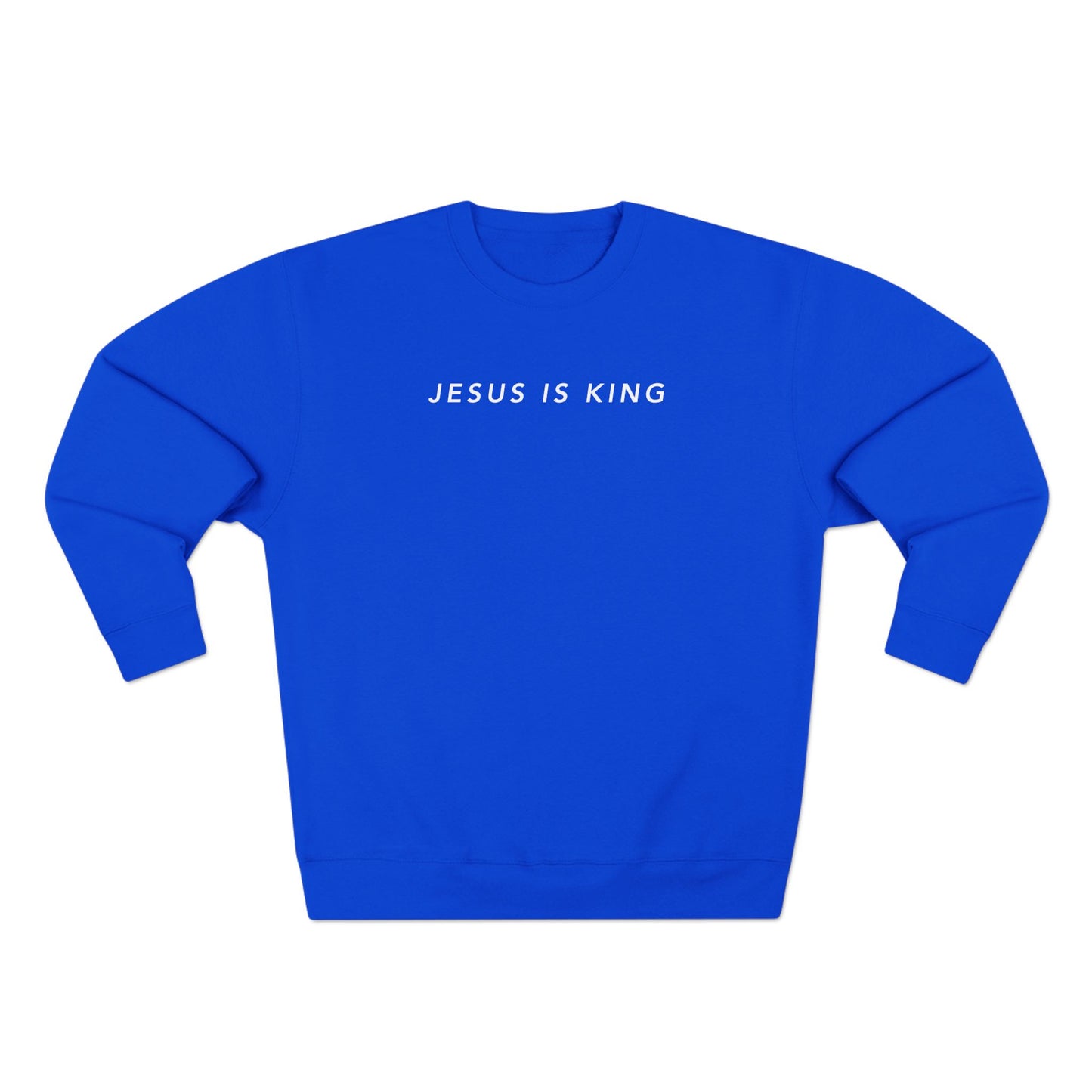 Jesus is King(Graffiti style text on back) - Women's Premium Sweatshirt