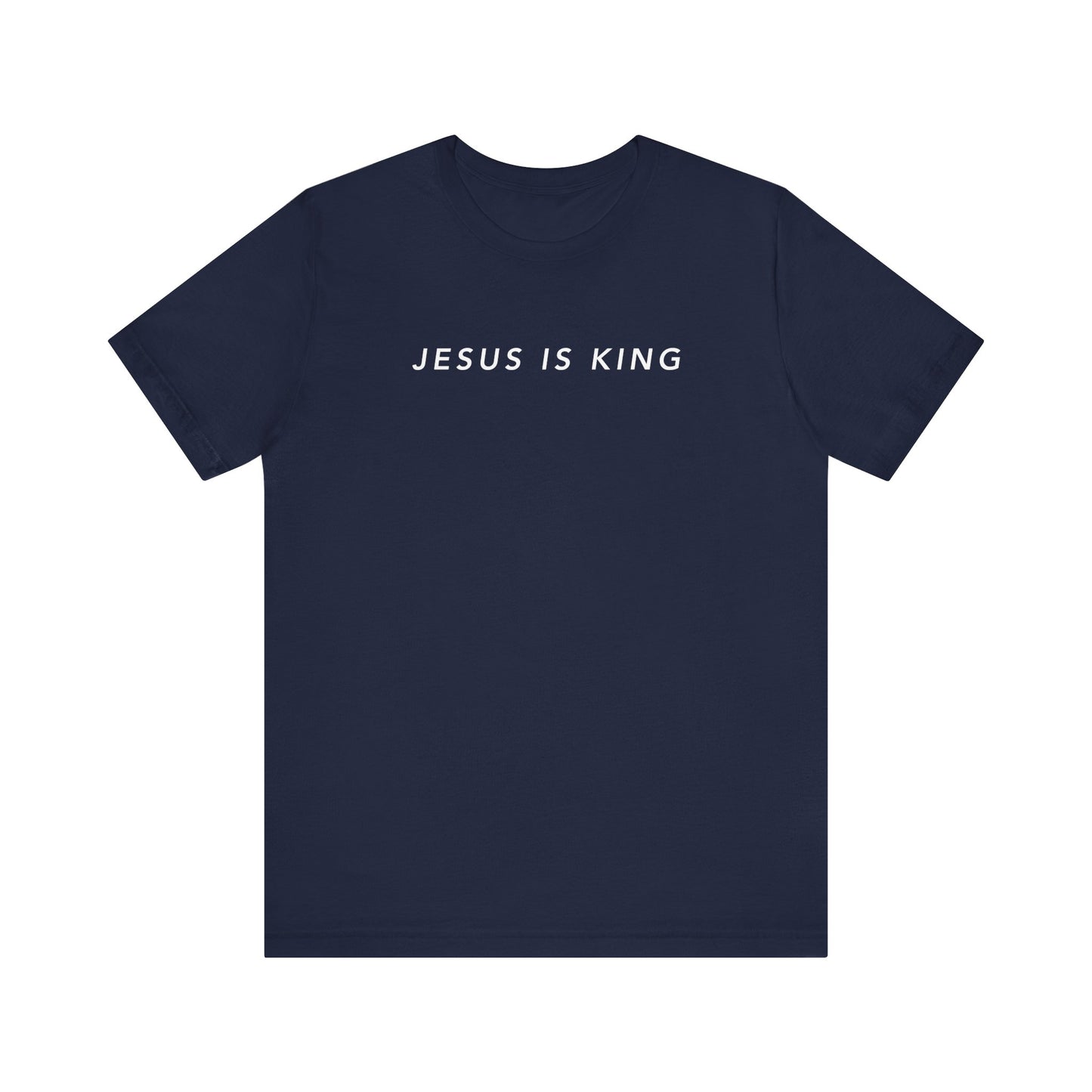 Jesus is King(Graffiti style text on back) - Mens Christian T-Shirt