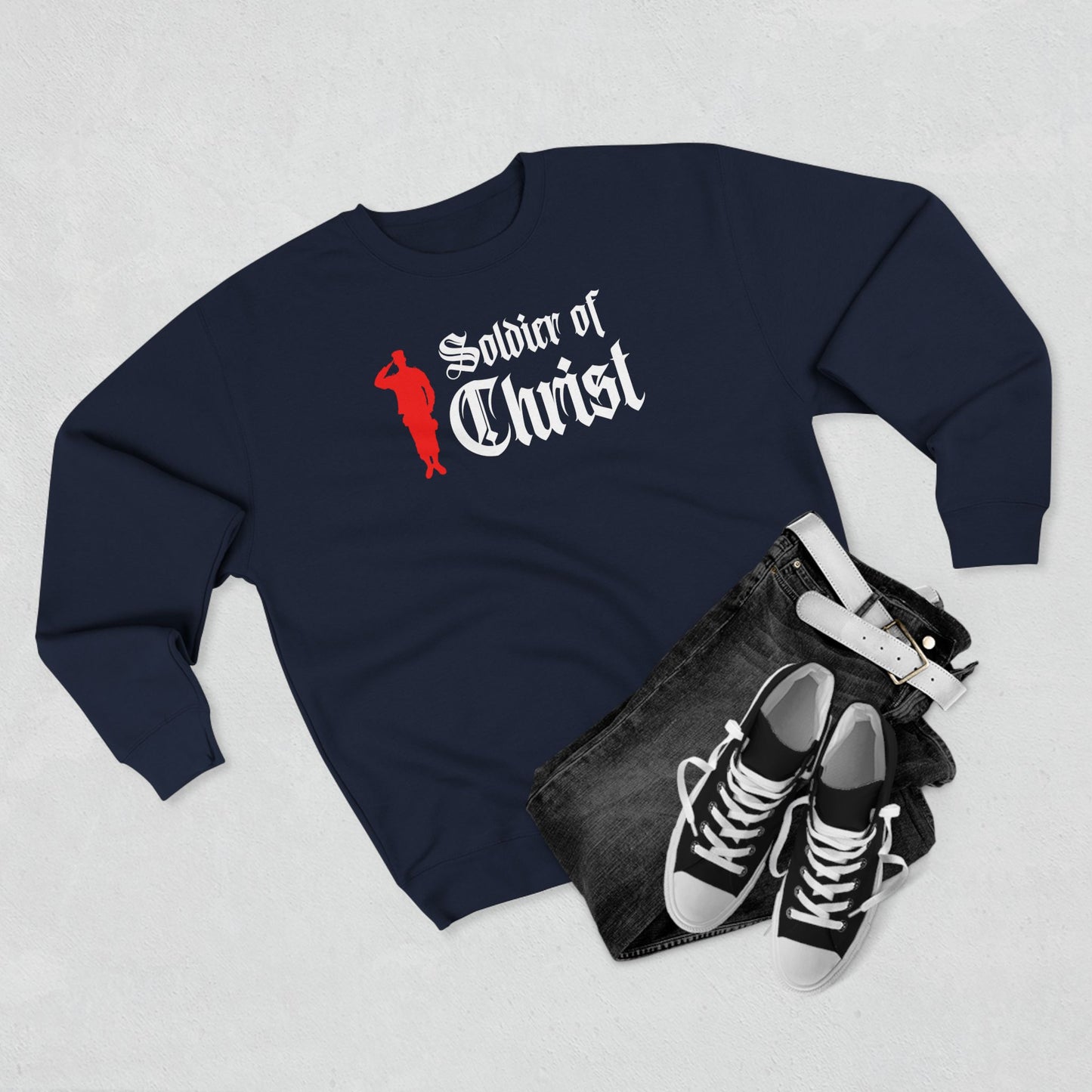 Soldier of Christ – Mens Premium Sweatshirt