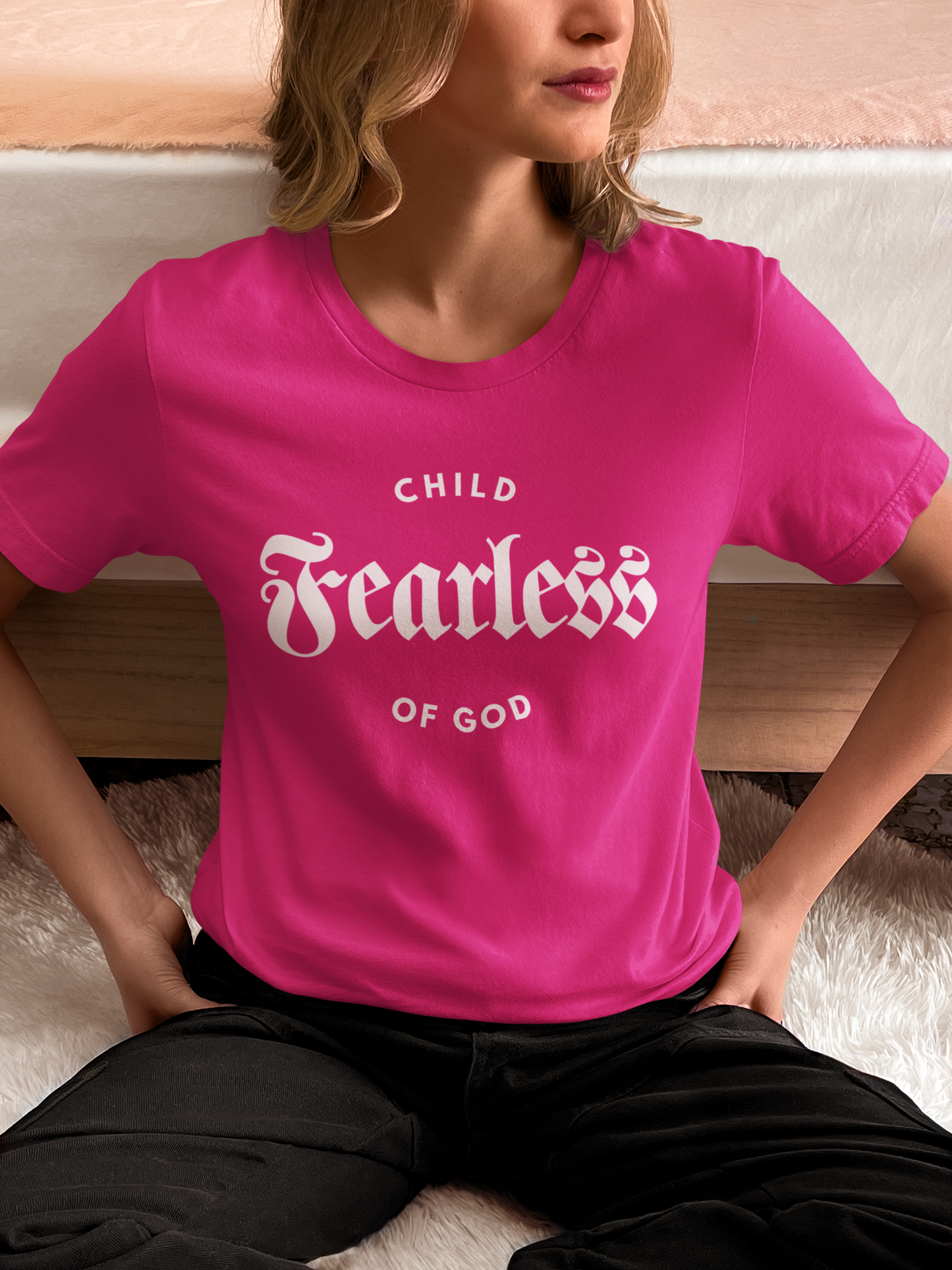 Fearless Child of God – Womens Christian T-Shirt