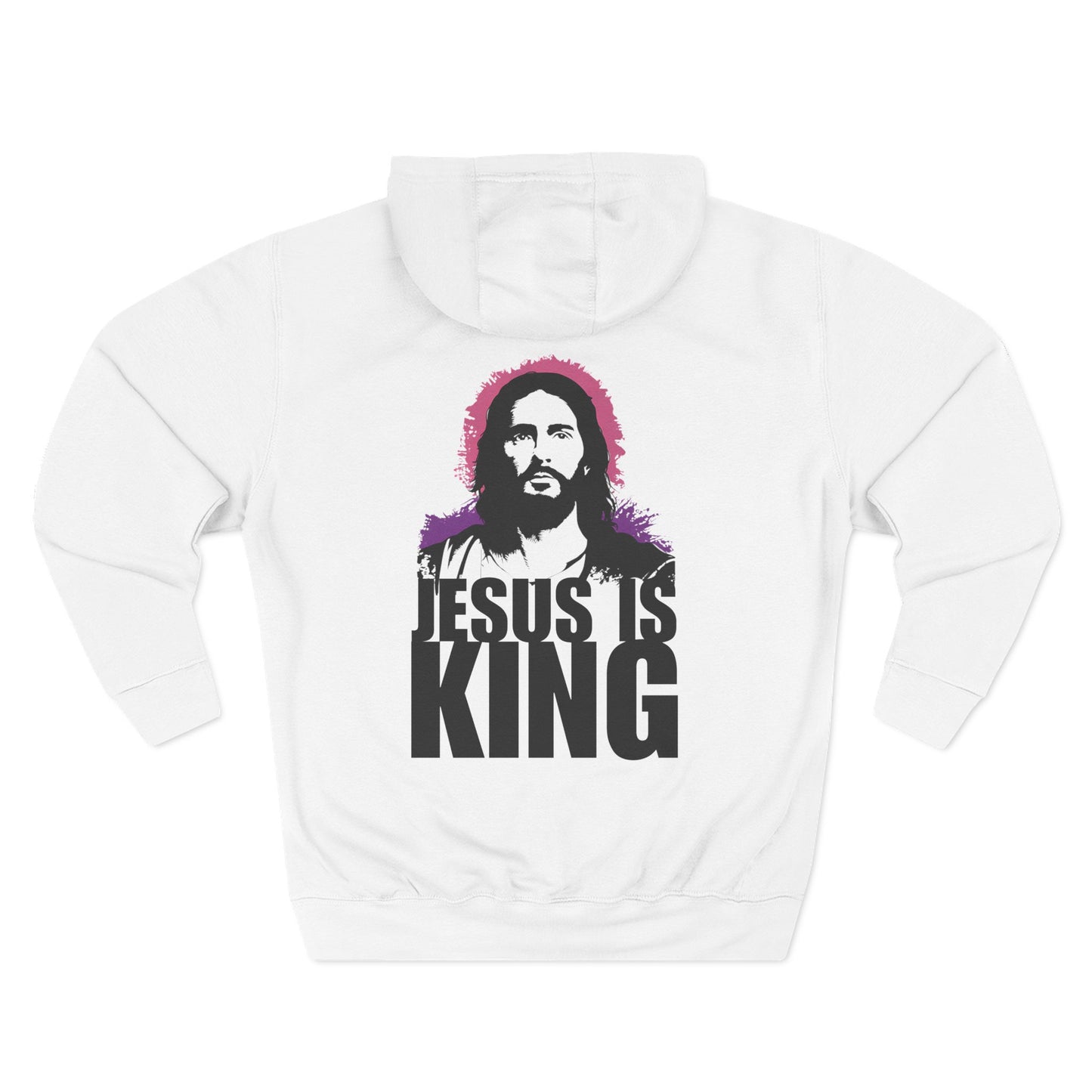 Jesus is King(Portrait Image of Jesus) - Men's Premium Hoodie