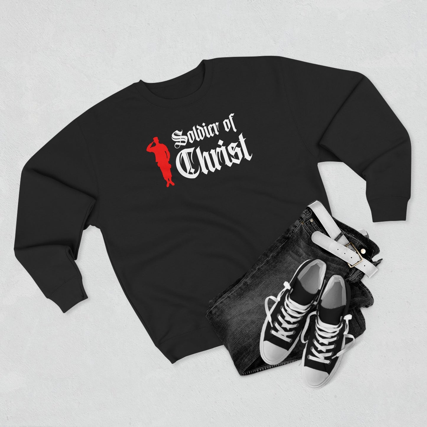 Soldier of Christ – Mens Premium Sweatshirt