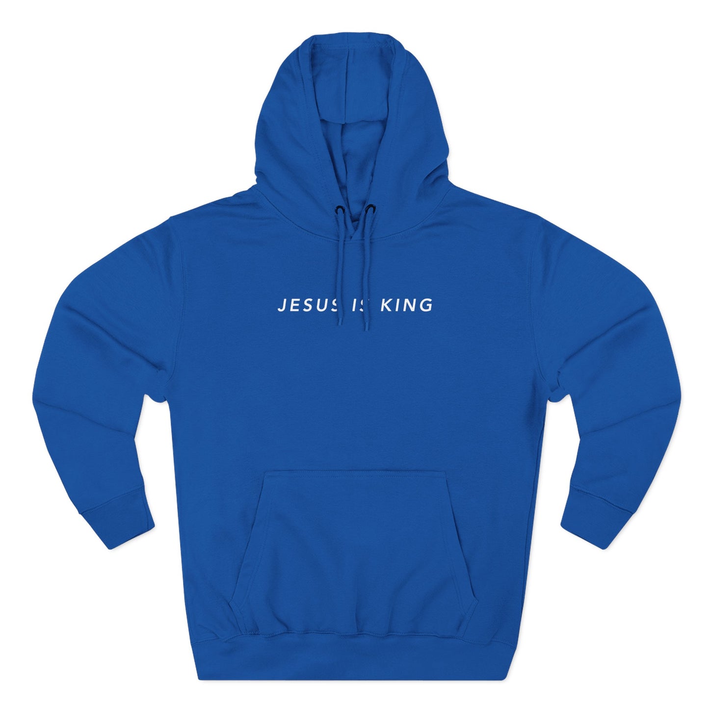 Jesus is King(Graffiti-style font on back) - Women's Premium Hoodie