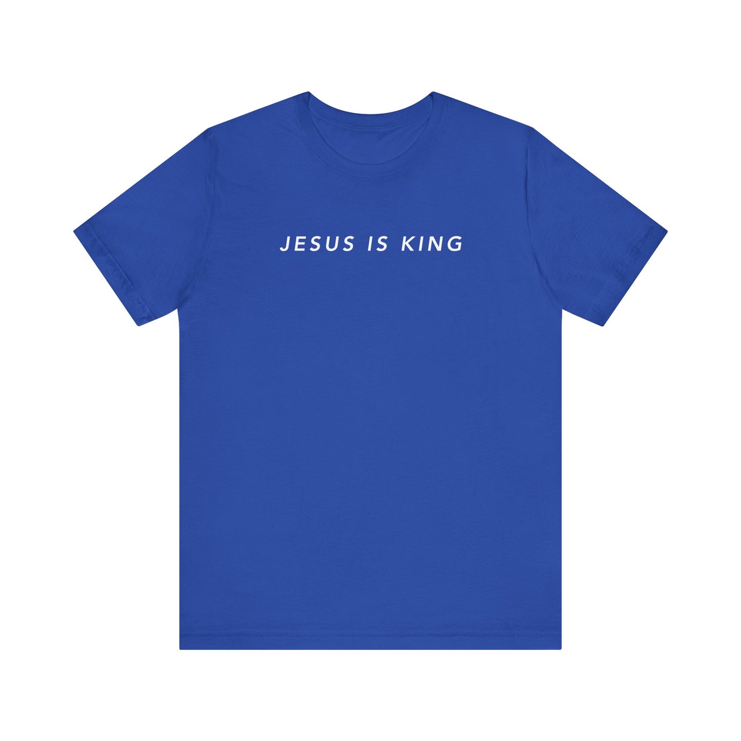 Jesus is King(Graffiti style text on back) - Mens Christian T-Shirt