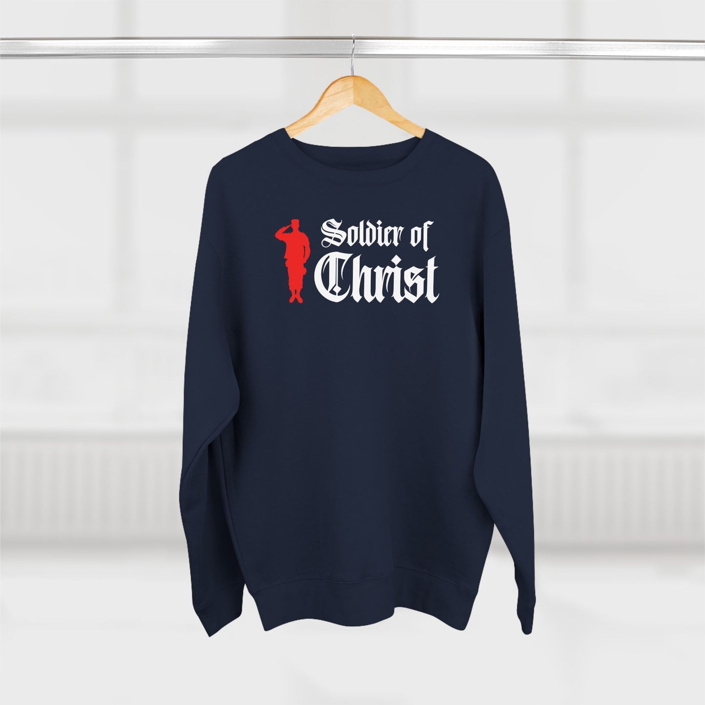 Soldier of Christ – Mens Premium Sweatshirt
