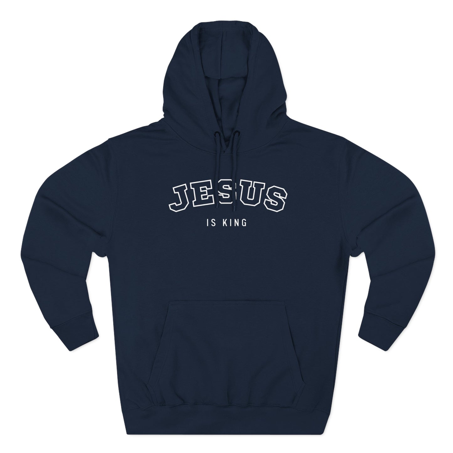 Jesus is king - Varsity-style Women's Premium Hoodie