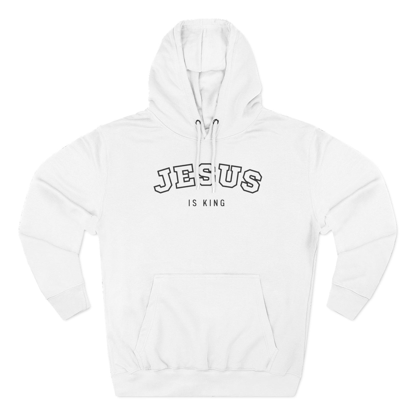 Jesus is king - Varsity-style Women's Premium Hoodie