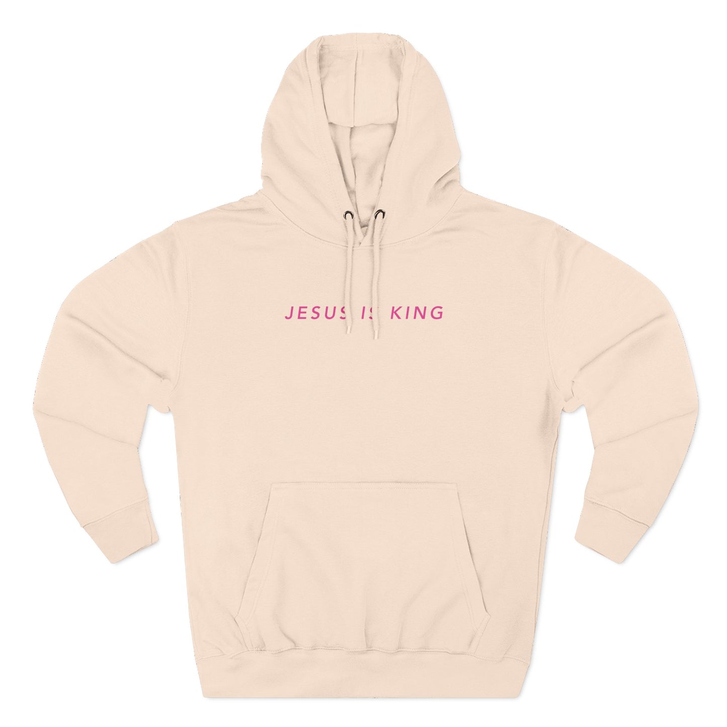Jesus is King(Graffiti-style font on back) - Women's Premium Hoodie