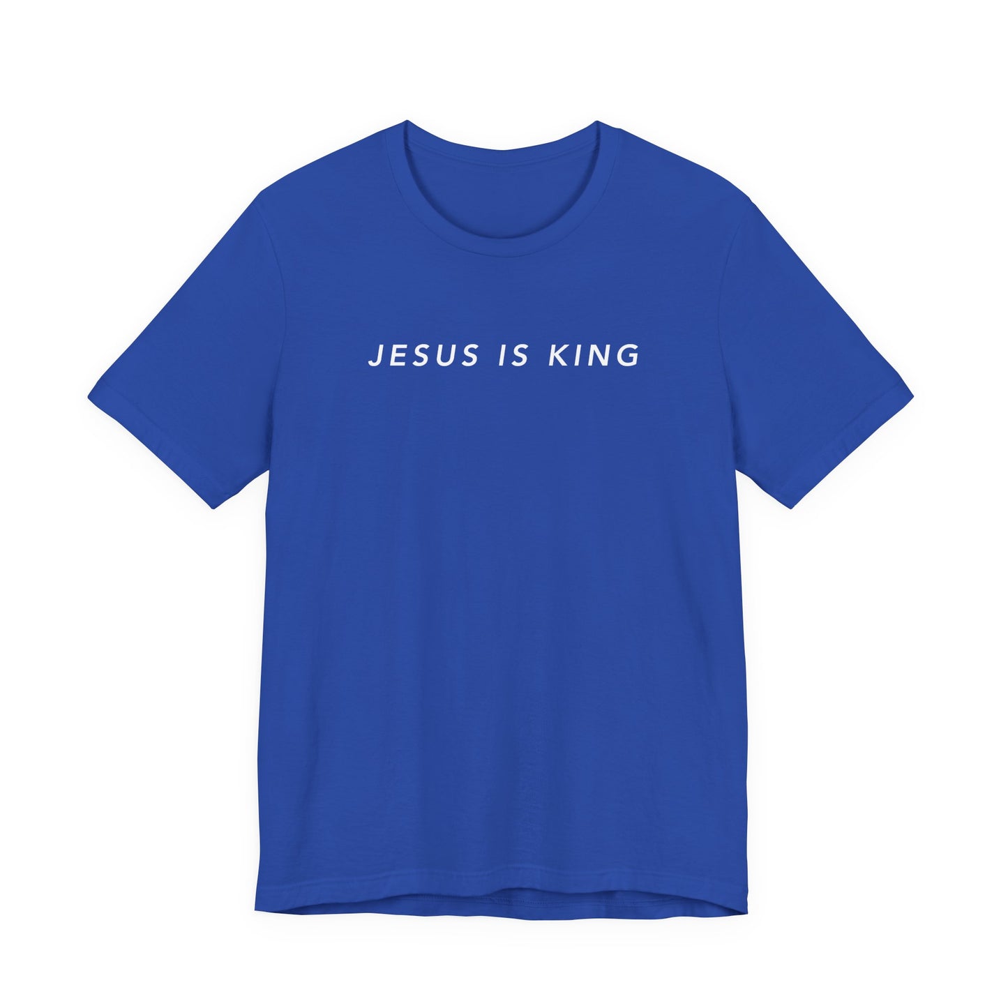 Jesus is King(Graffiti style text on back) - Mens Christian T-Shirt