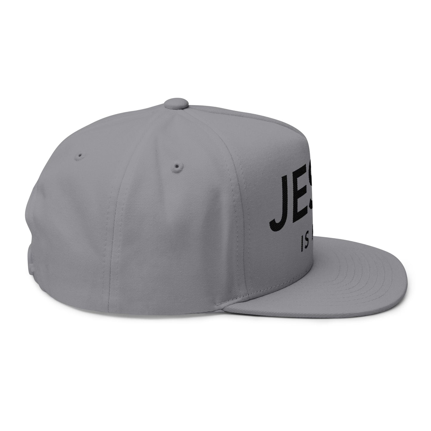 Jesus is King - Embroidered Flat Bill Cap