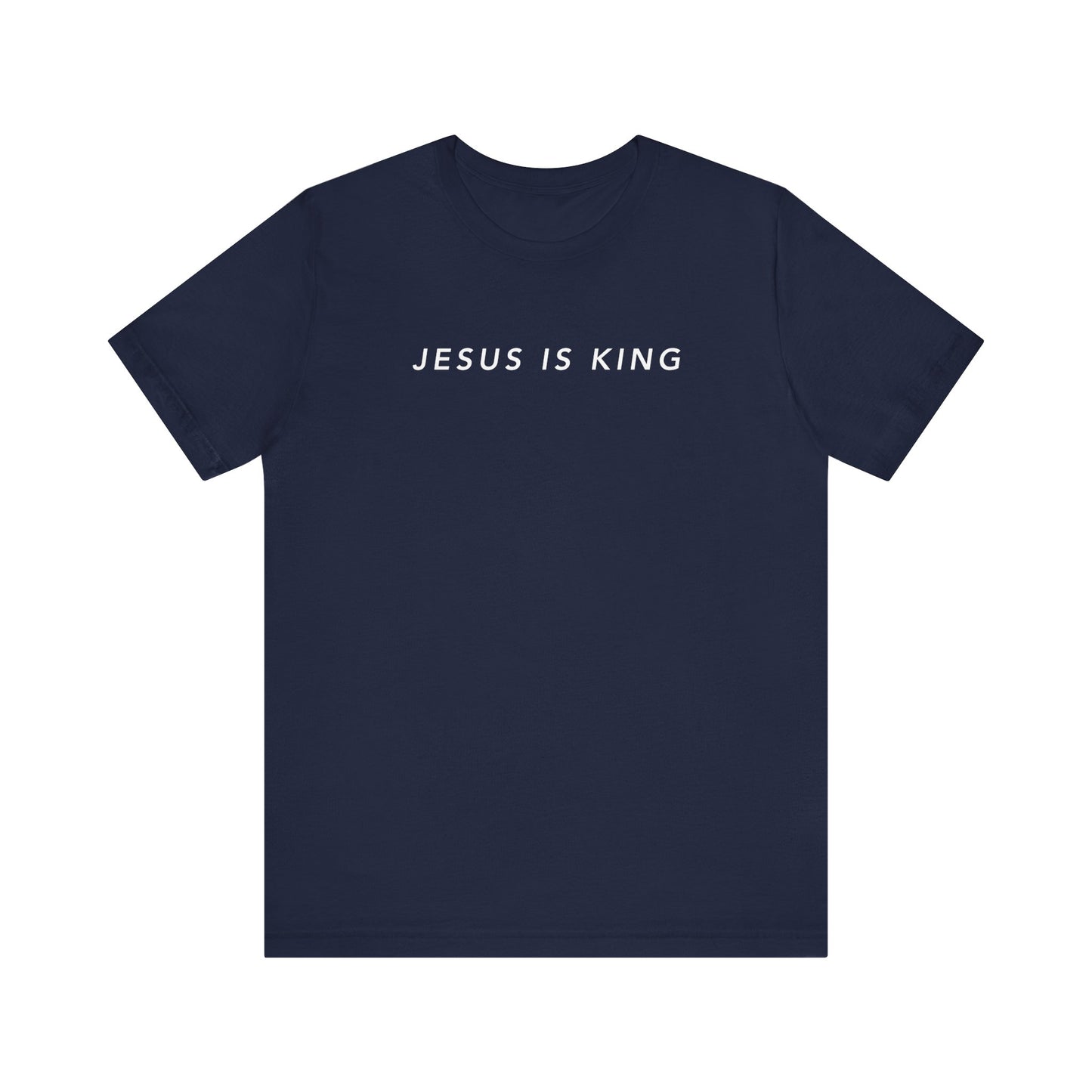 Jesus is King(Graffiti style text on back) - Womens Christian T-Shirt