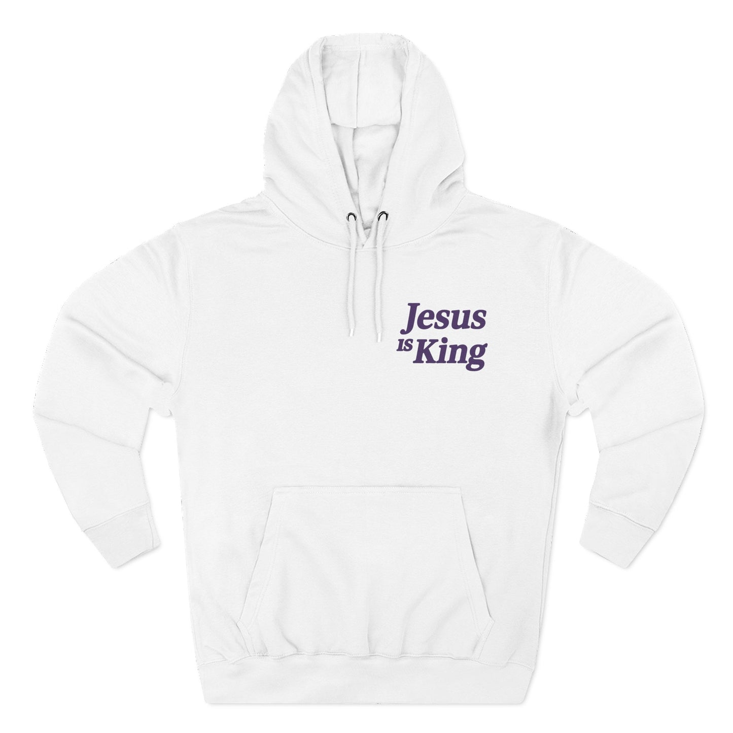 Jesus is King(Portrait Image of Jesus) - Men's Premium Hoodie