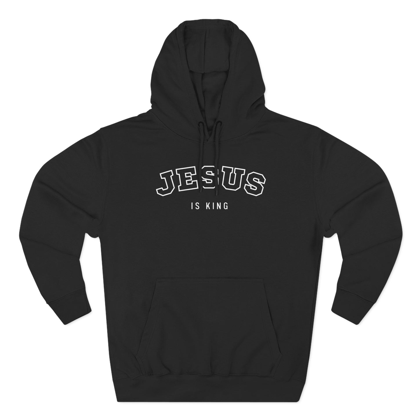 Jesus is king - Varsity-style Women's Premium Hoodie