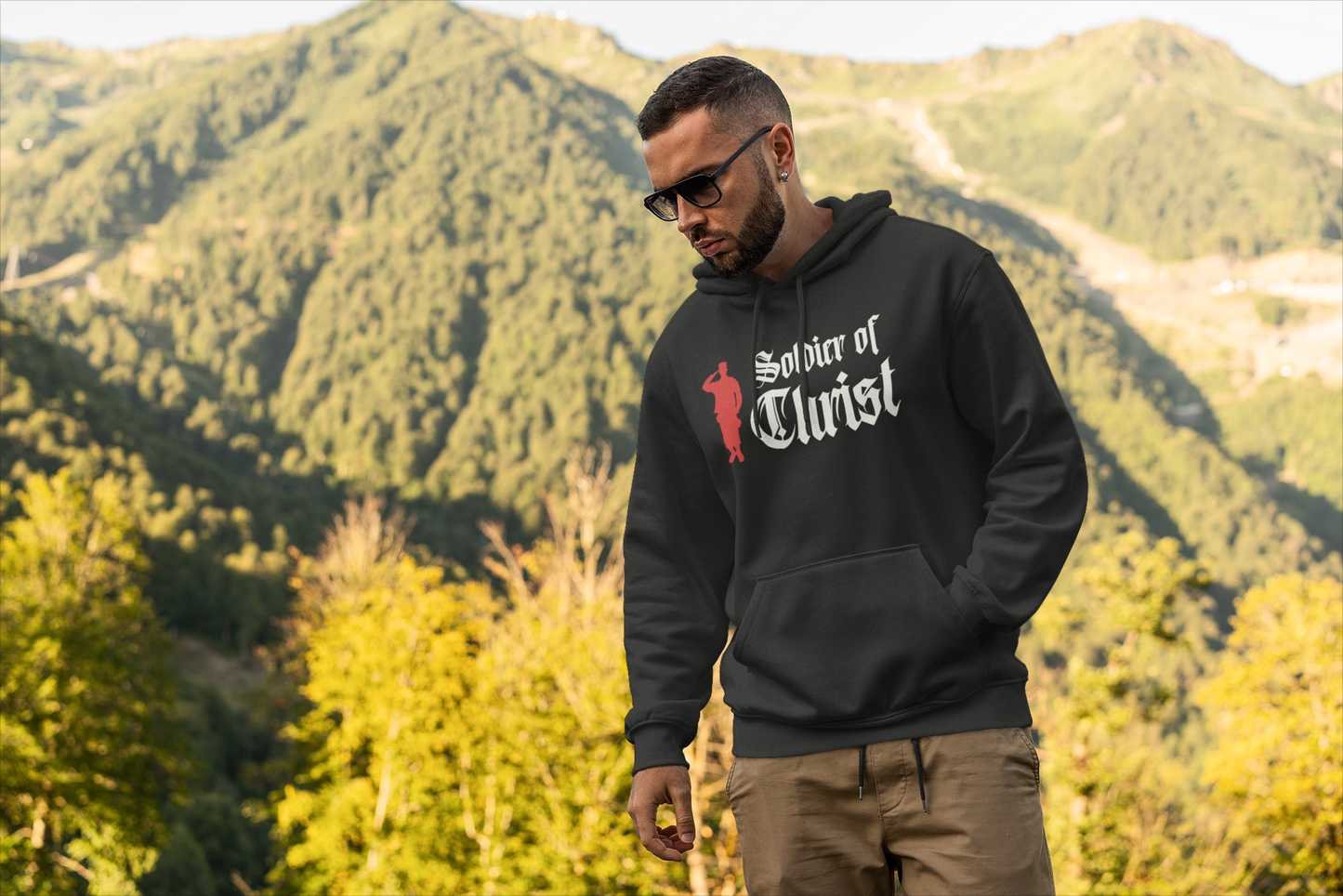 Soldier of Christ - Men's Premium Hoodie