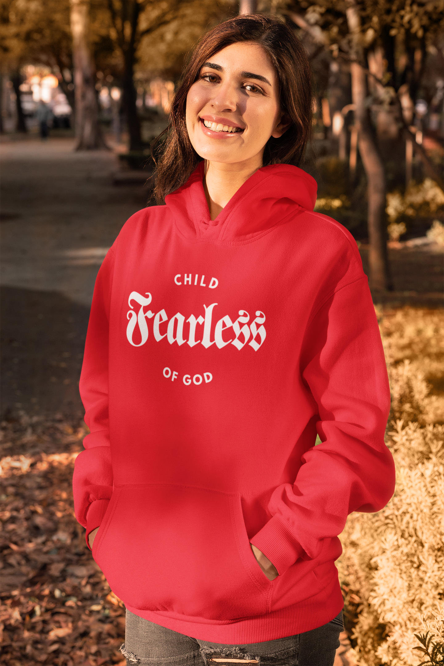 Fearless Child of God - Women's Premium Hoodie